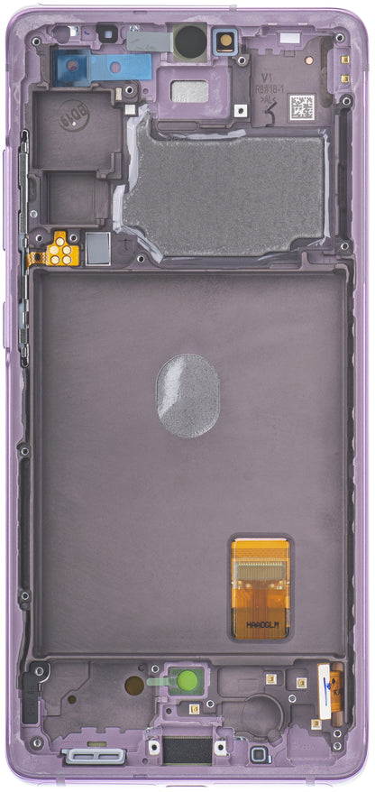 Samsung Galaxy S20 FE G780-skjerm med berøringsskjerm, med ramme, lilla, Swap GH82-24219C