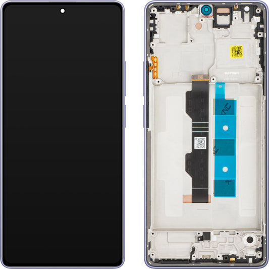 Display med Touchscreen Xiaomi Redmi Note 13 Pro 4G, med Ramme, Lilla (Lavender Purple), Service Pack 56000200N600