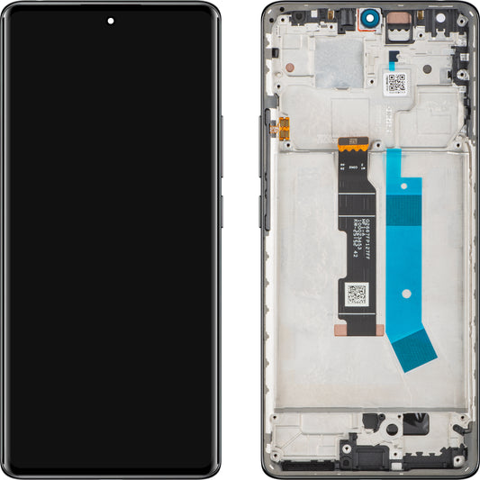 Display med Touchscreen Xiaomi Redmi Note 14 Pro 4G, med ramme, Svart (Midnight Black), Service Pack 560003000O600