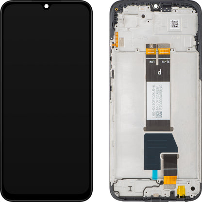Skjerm med Touchscreen Xiaomi Redmi 15C 5G, med Ramme, Svart, Service Pack 56000200P1500