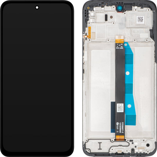 Display med Touchscreen Xiaomi Poco M7 4G / Redmi 15 4G, med Ramme, Europeisk Versjon, Svart, Service Pack 560001O19AP00