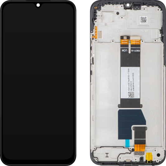 Display med berøringsskjerm Xiaomi Poco C85 4G / Redmi 15C 4G, med ramme, global versjon, svart, swap 5600020P15A00