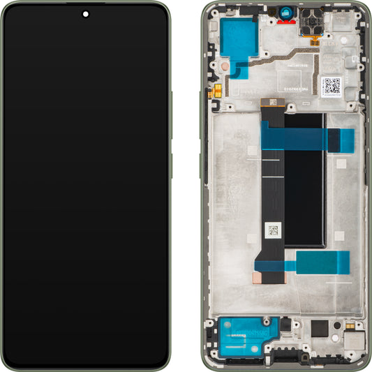 Display med Touchscreen Xiaomi Redmi Note 13 Pro 5G, med Ramme, Grønn (Olive Green), Service Pack 56000300N1600