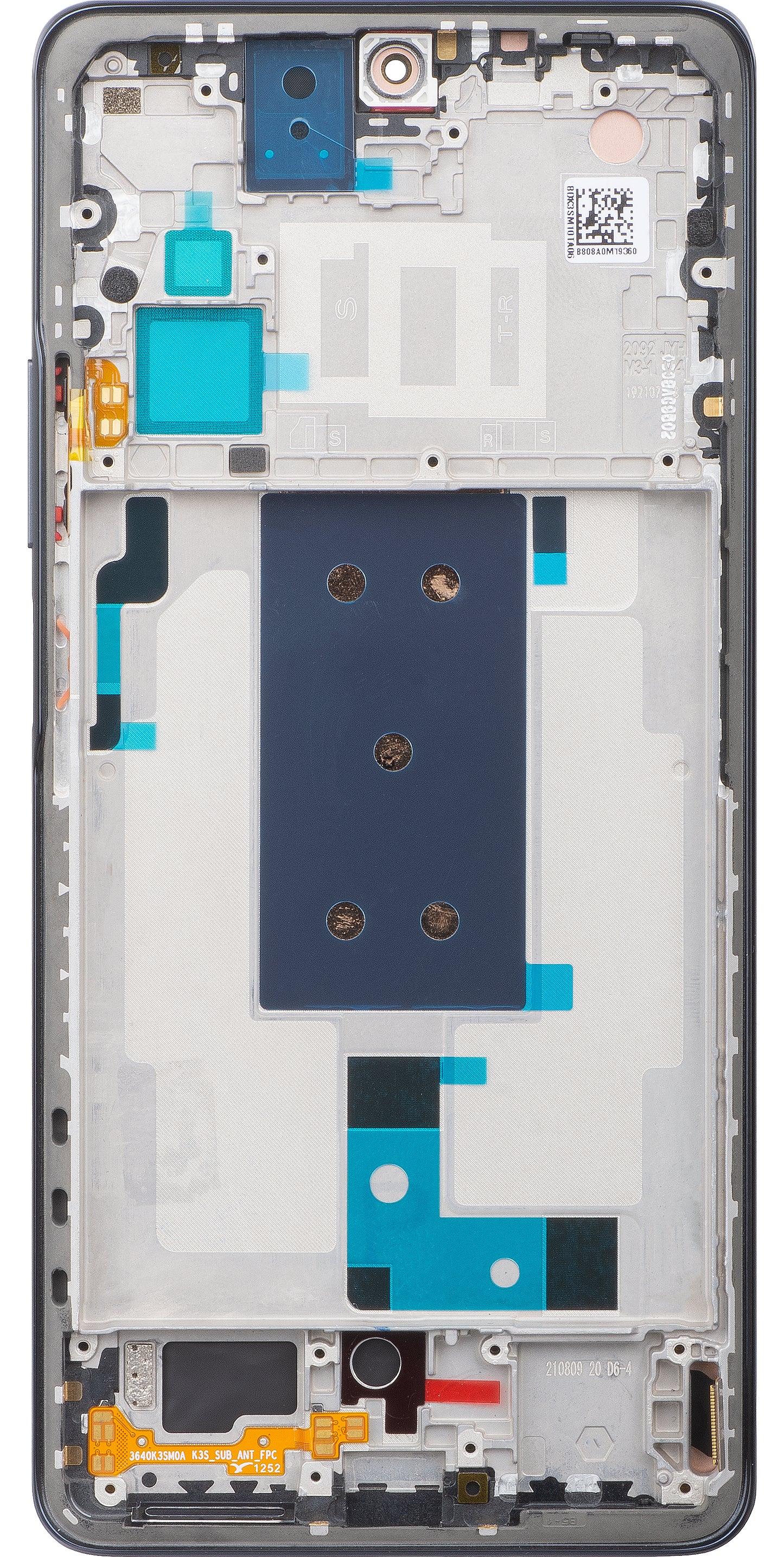 Display med Touchscreen Xiaomi 11T Pro, med Ramme, Grå, Ompakket 5600030K3S00