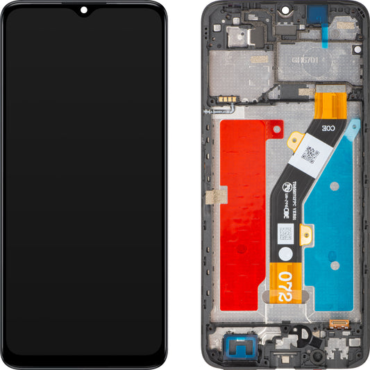Display med Touchscreen ZTE Blade A34, med Ramme, Svart, Service Pack 80800518534