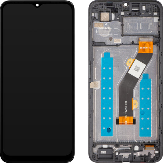 Touchscreen-display ZTE Blade A35e, med ramme, svart, Service Pack 80800521321