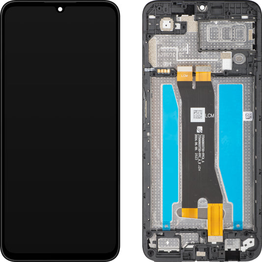 Display med Touchscreen ZTE Blade A35, med Ramme, Svart, Service Pack 80800519965