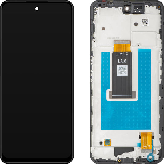 ZTE nubia Neo 3 berøringsskjerm med ramme, svart, Service Pack 123449501100