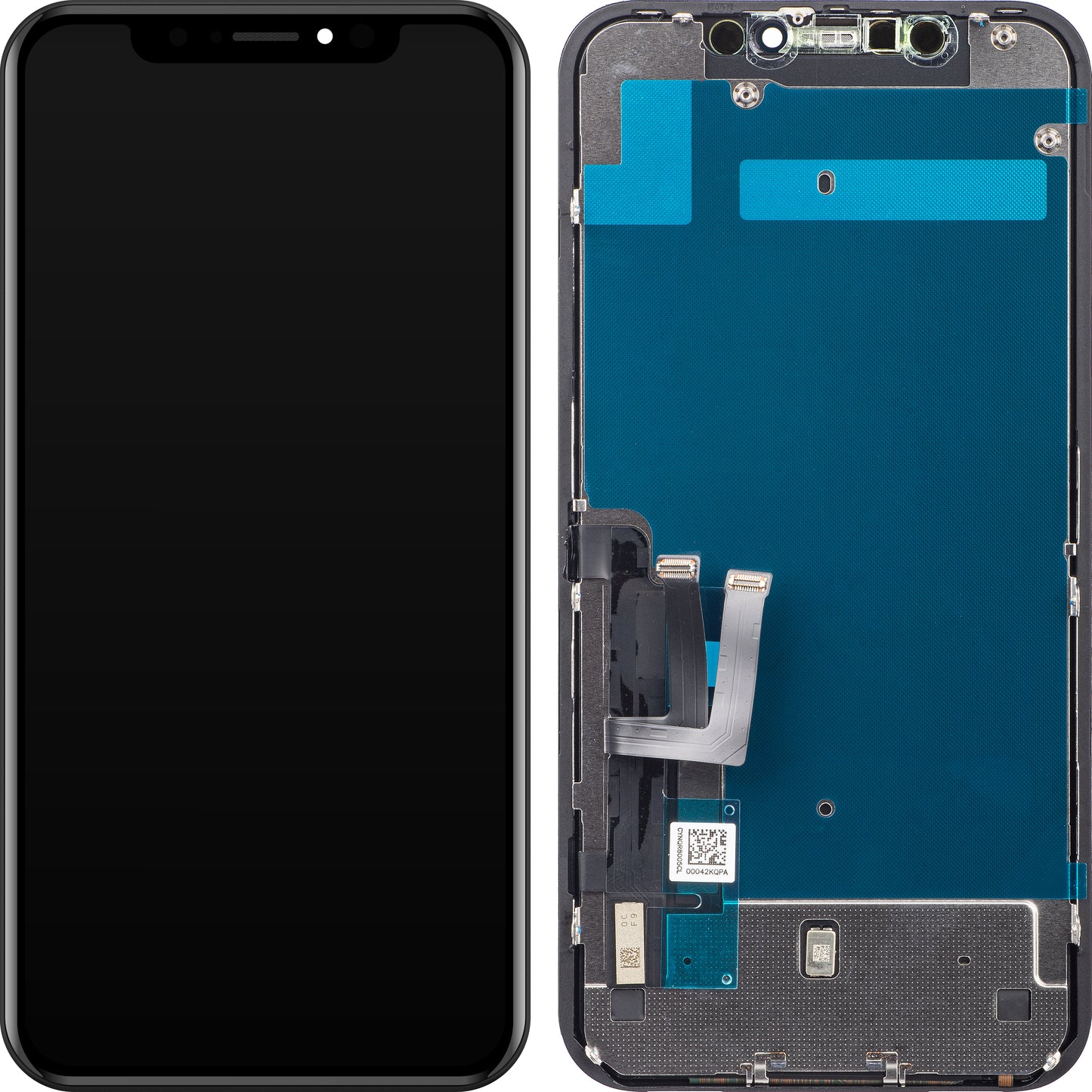 ZY berøringsskjerm for Apple iPhone 11, med ramme, In-Cell IC Movable LCD-versjon, svart 