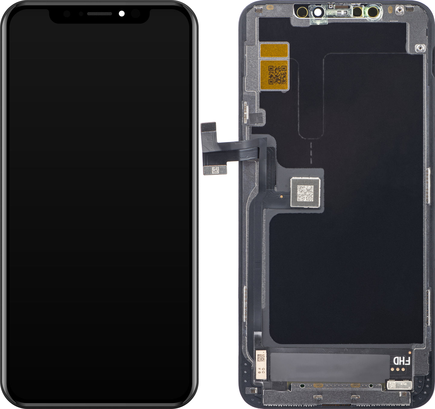ZY berøringsskjerm for Apple iPhone 11 Pro Max, med ramme, In-Cell IC Movable LCD-versjon, svart 