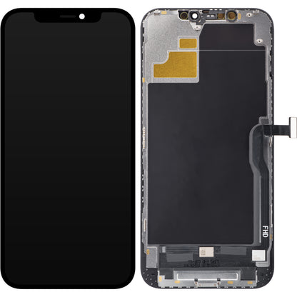 ZY berøringsskjerm for Apple iPhone 12 Pro Max, med ramme, In-Cell IC Movable LCD-versjon, svart 