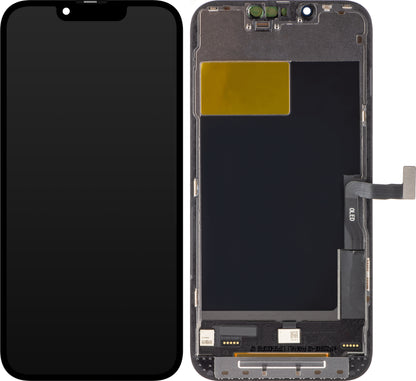 ZY berøringsskjerm for Apple iPhone 13 Pro, med ramme, In-Cell IC Movable LCD-versjon, svart 