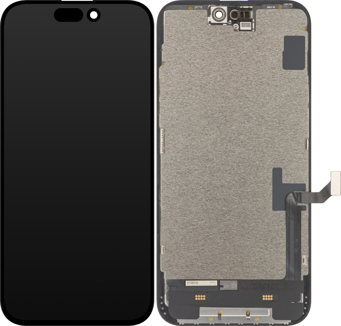 Display med ZY Touchscreen for Apple iPhone 15 Plus, med ramme, LCD In-Cell IC Movable-versjon, Svart
