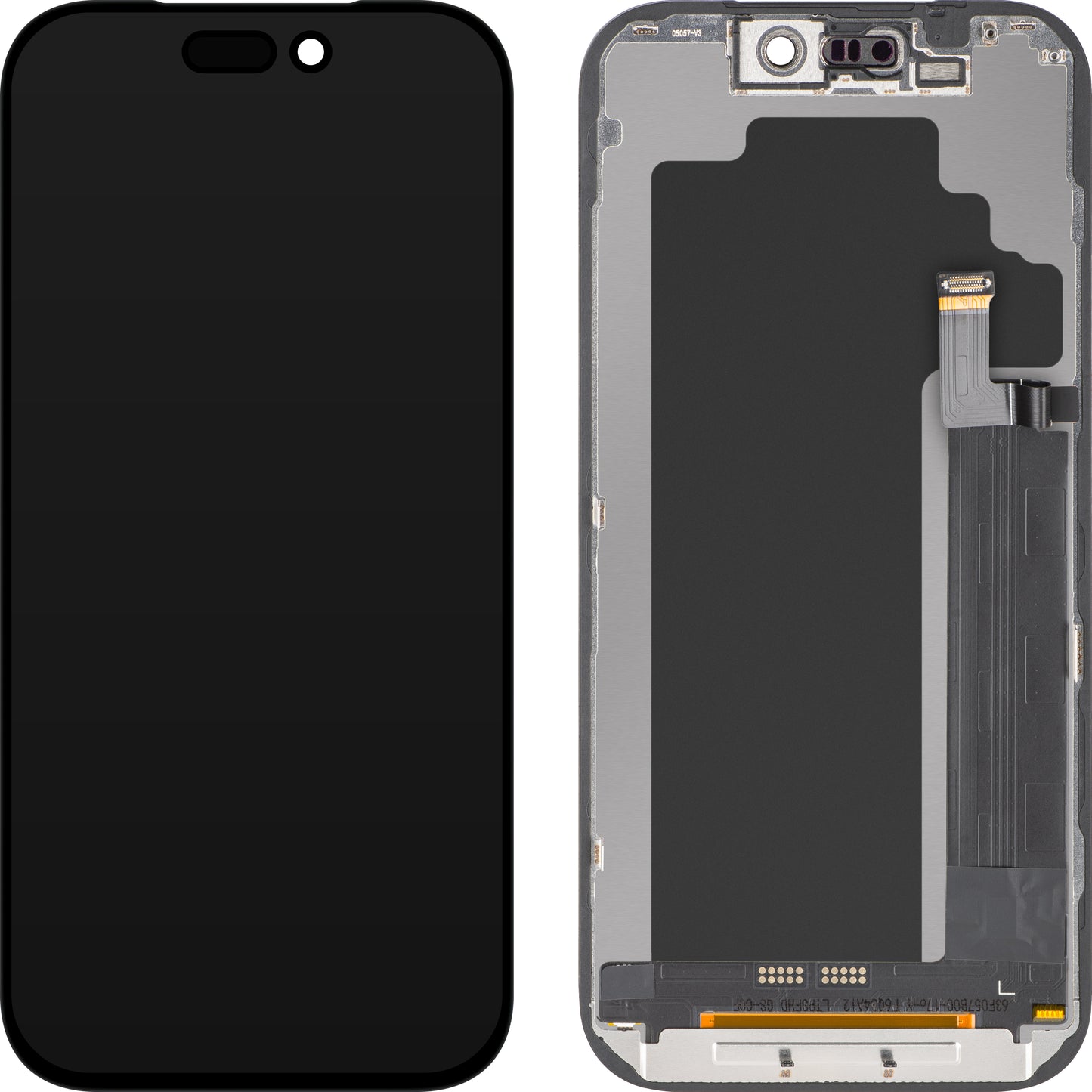 Display med ZY Touchscreen for Apple iPhone 17 Pro, med ramme, LCD In-Cell IC Movable versjon, Svart