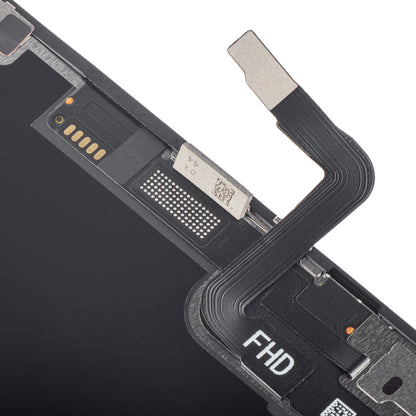 ZY berøringsskjerm for Apple iPhone 12 / 12 Pro, med ramme, In-Cell IC Movable LCD-versjon, svart