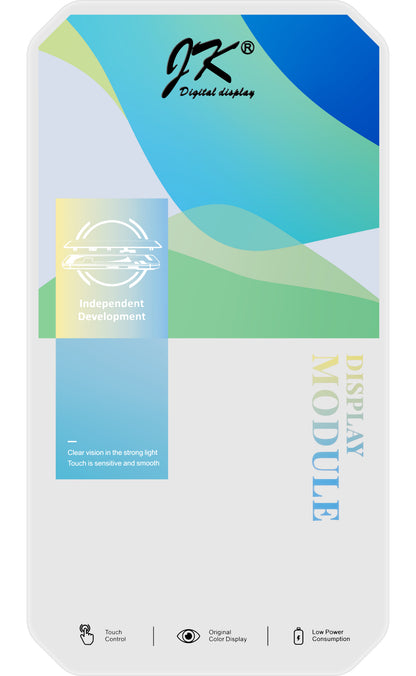 Display med JK Touchscreen for Apple iPhone 12 Pro Max, med ramme, LCD In-Cell IC Movable versjon, Svart