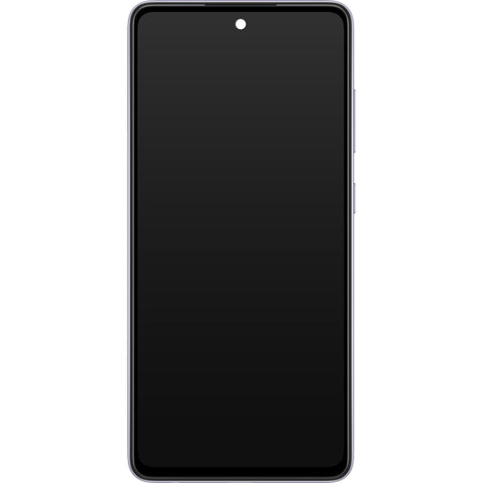 Samsung Galaxy Galaxy A52s 5G A528 berøringsskjerm med ramme, lilla, servicepakke GH82-26861C