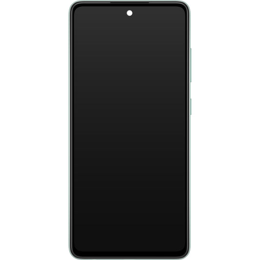 Samsung Galaxy Galaxy A52s 5G A528 berøringsskjerm med ramme, grønn, servicepakke GH82-26861E