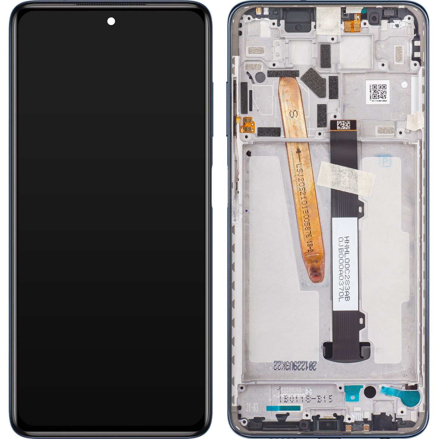 Xiaomi Poco X3 Pro berøringsskjerm med ramme, svart, servicepakke 560002J20S00