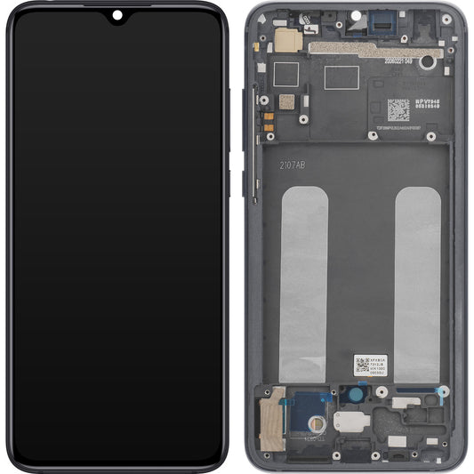 Display med Touchscreen Xiaomi Mi 9 Lite, med Ramme, Grå, Service Pack 560610118033