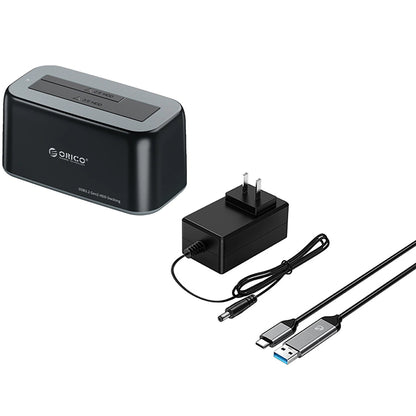 Dockingstasjon Orico 6819C3 1-stasjon for HDD / SSD SATA 2,5 tommer / 3,5 tommer, svart