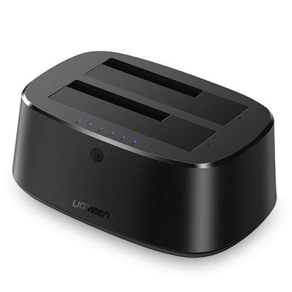 Dockingstasjon UGREEN CM198 (50857) for HDD / SSD SATA 2,5 tommer / 3,5 tommer, svart