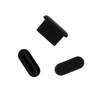 OEM Støvbeskyttelsesplugg for telefonport, USB-C, sett med 10 stk, svart