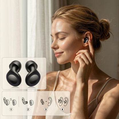 Ørepropper Tech-Protect QuietFit, Svarte