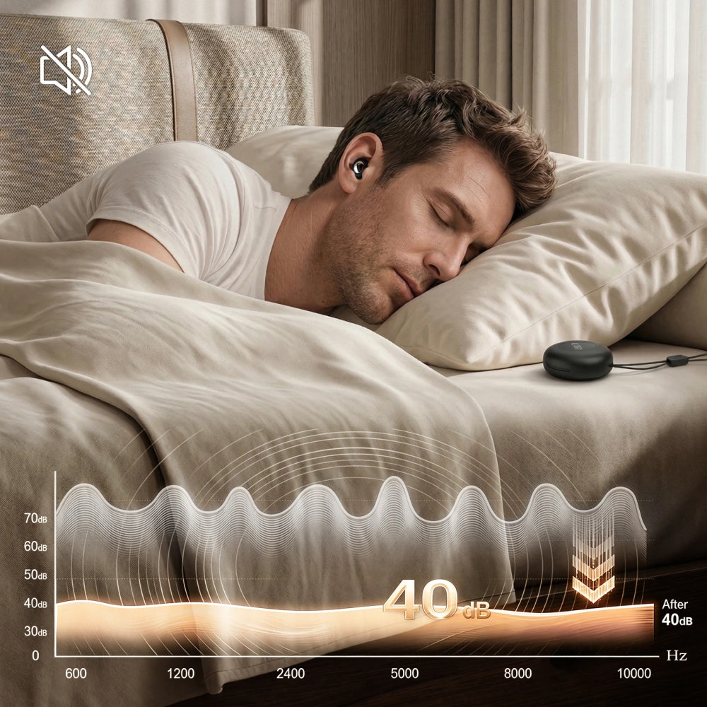 Ørepropper Tech-Protect QuietFit, Svarte