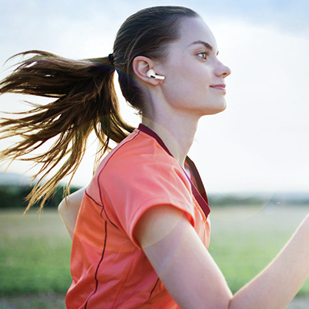 Techsuit ET1 propper for Apple AirPods Pro Series, sett med 3 stykker, hvite