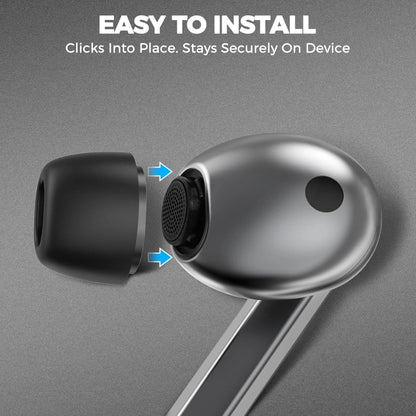 Techsuit ET3 propper for Samsung Galaxy Buds3 Pro, Størrelse S / M / L, Hvite