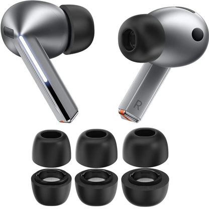 Techsuit ET3 propper for Samsung Galaxy Buds3 Pro, Størrelse S / M / L, Hvite