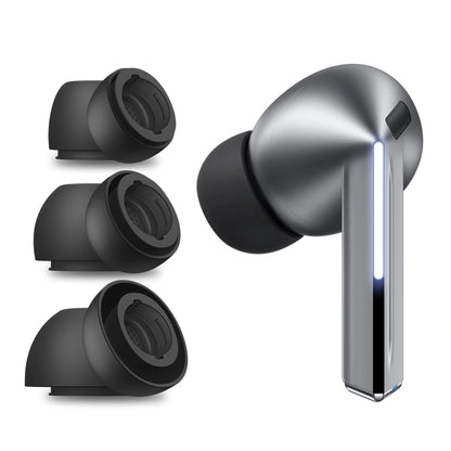 Techsuit ET3 propper for Samsung Galaxy Buds3 Pro, Størrelse S / M / L, Svarte