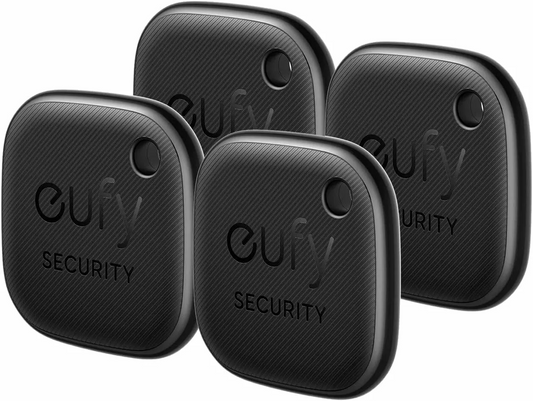 Eufy Security SmartTrack Link for iOS Series, Sett med 4 stk, Svart E87B0012