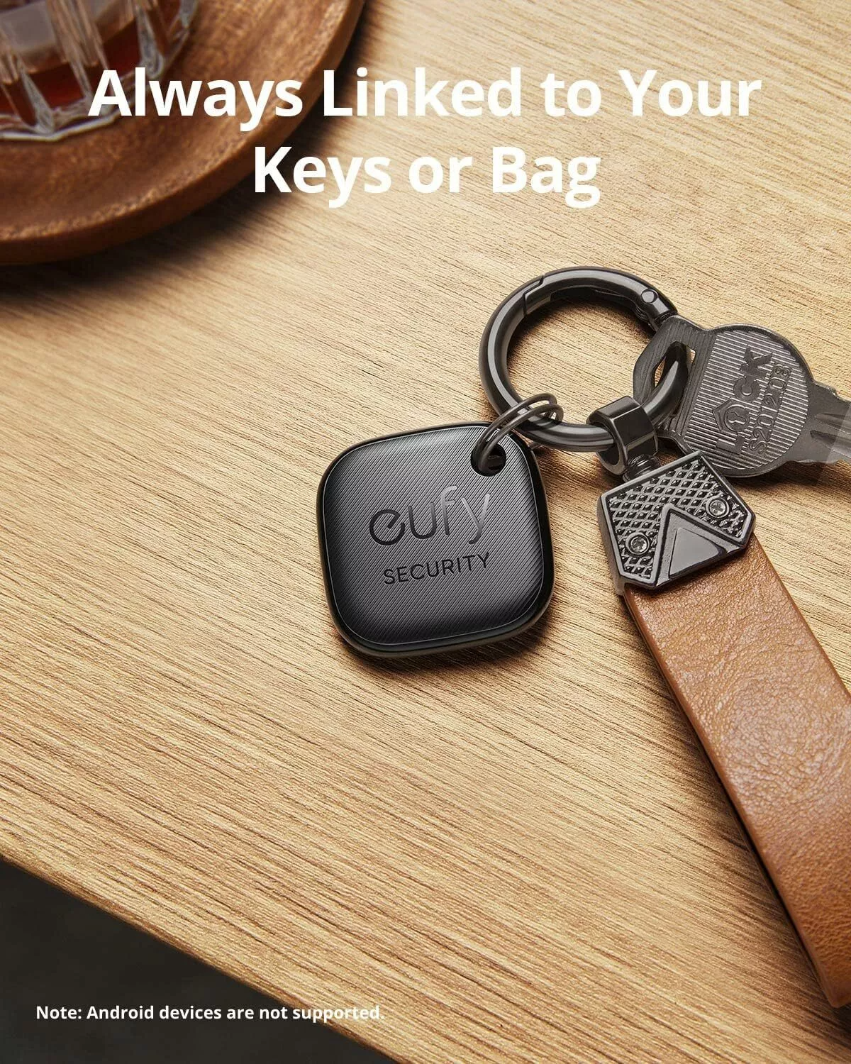 Eufy Security SmartTrack Link for iOS Series, Sett med 2 stk, Svart E87B0011