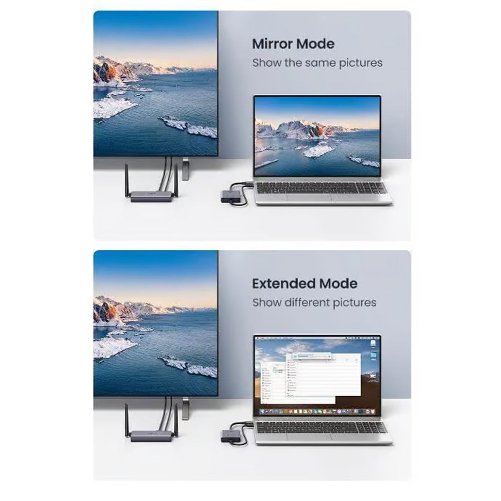 Trådløs HDMI Extender UGREEN CM506, 1080P, Grå