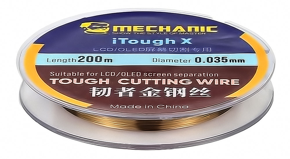 Molibdentråd Mechanic iTough X, 0,035 mm, 200 m