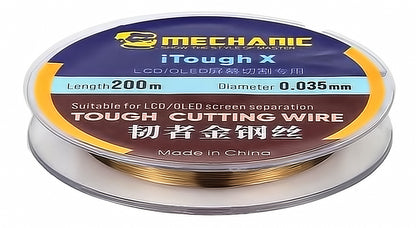 Molibdentråd Mechanic iTough X, 0,035 mm, 200 m