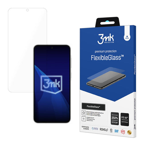 3MK FlexibleGlass skjermbeskyttelse for Samsung Galaxy A57 5G, fleksibelt glass, full lim