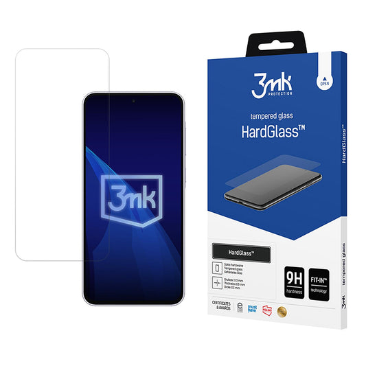 3MK HardGlass skjermbeskyttelse for Samsung Galaxy A37 5G, Herdet glass, Full lim