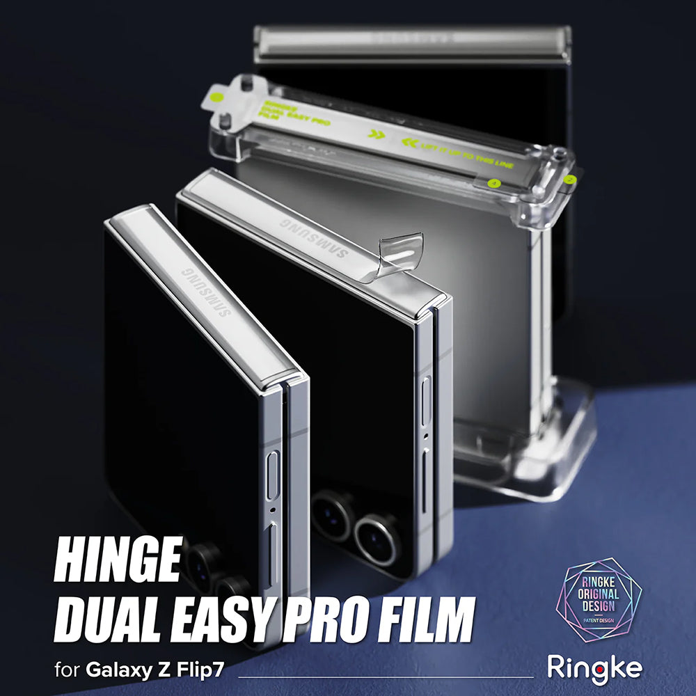 Ringke Hengsel Beskyttelsesfilm for Samsung Galaxy Z Flip7 F766, Plast, Sett med 2 stk