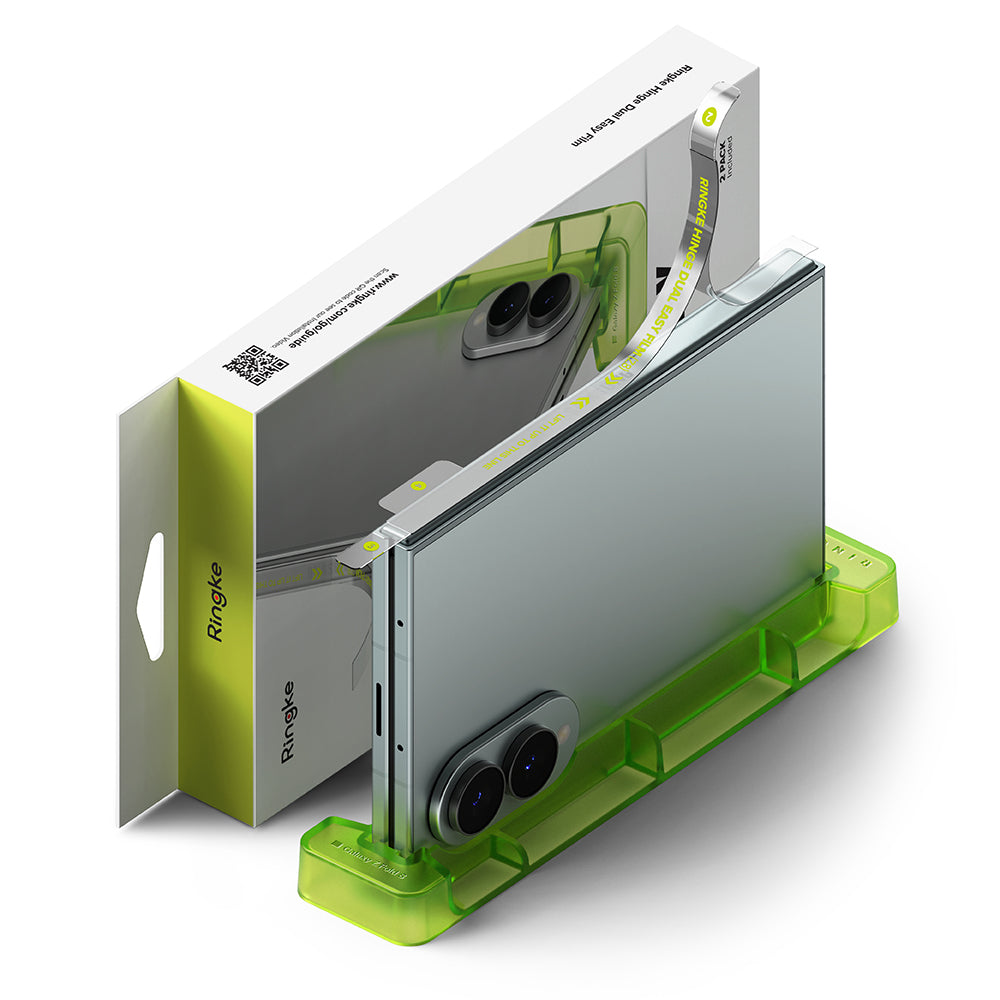 Beskyttelsesfilm for hengsel Ringke Dual Easy for Samsung Galaxy Z Fold8 F971, plast, sett med 2 stk