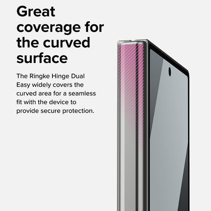 Beskyttelsesfilm for hengsel Ringke Dual Easy for Samsung Galaxy Z Fold8 Ultra F976, plast, sett med 2 stk
