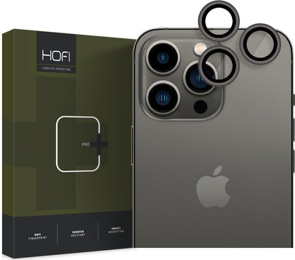 Beskyttelsesfolie for bakre kamera Tech-Protect CamRing PRO+ for Apple iPhone 14 Pro Max / 14 Pro, Herdet glass, Svart