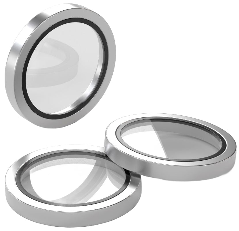 Etteri bakkamera beskyttelsesfilm for Apple iPhone 17 Pro Max / 17 Pro, herdet glass, grå
