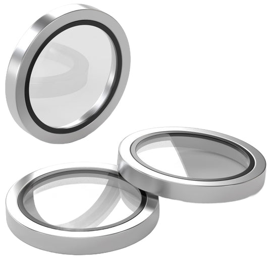 Etteri bakkamera beskyttelsesfilm for Apple iPhone 17 Pro Max / 17 Pro, herdet glass, grå