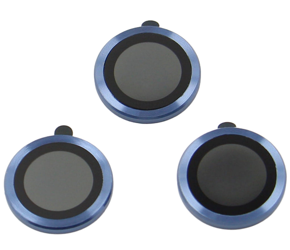 OEM bakkamera beskyttelsesfilm for Apple iPhone 17 Pro, Herdet glass, Marineblå