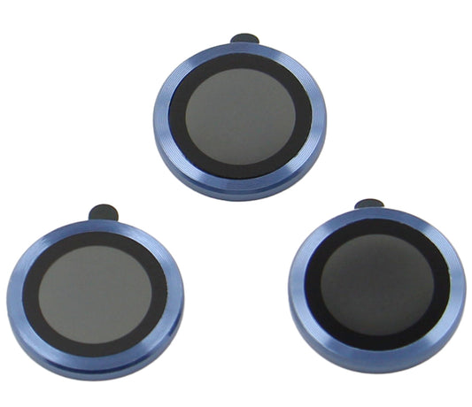 OEM bakkamera beskyttelsesfilm for Apple iPhone 17 Pro, Herdet glass, Marineblå