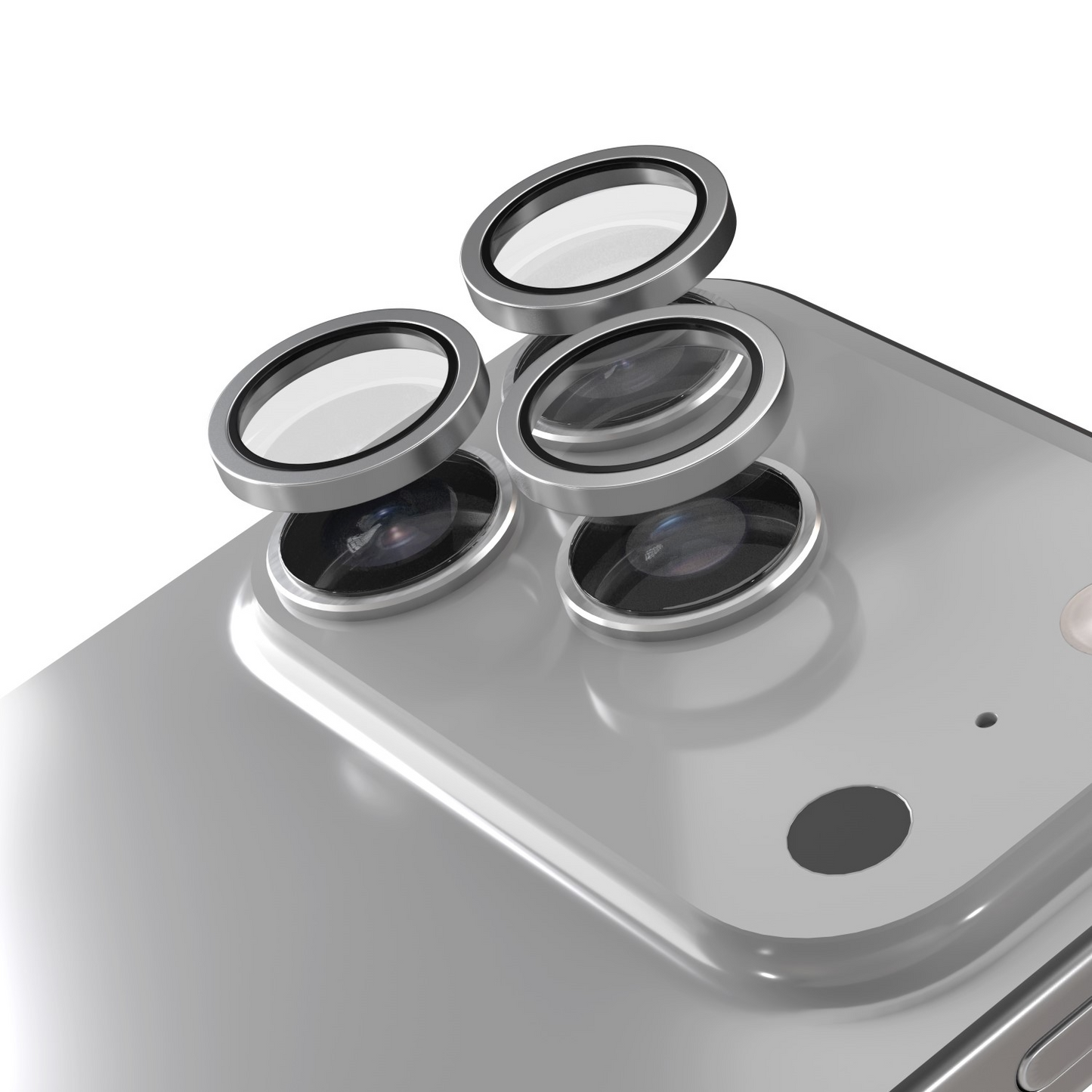 Etteri bakkamera beskyttelsesfilm for Apple iPhone 17 Pro Max / 17 Pro, herdet glass, grå