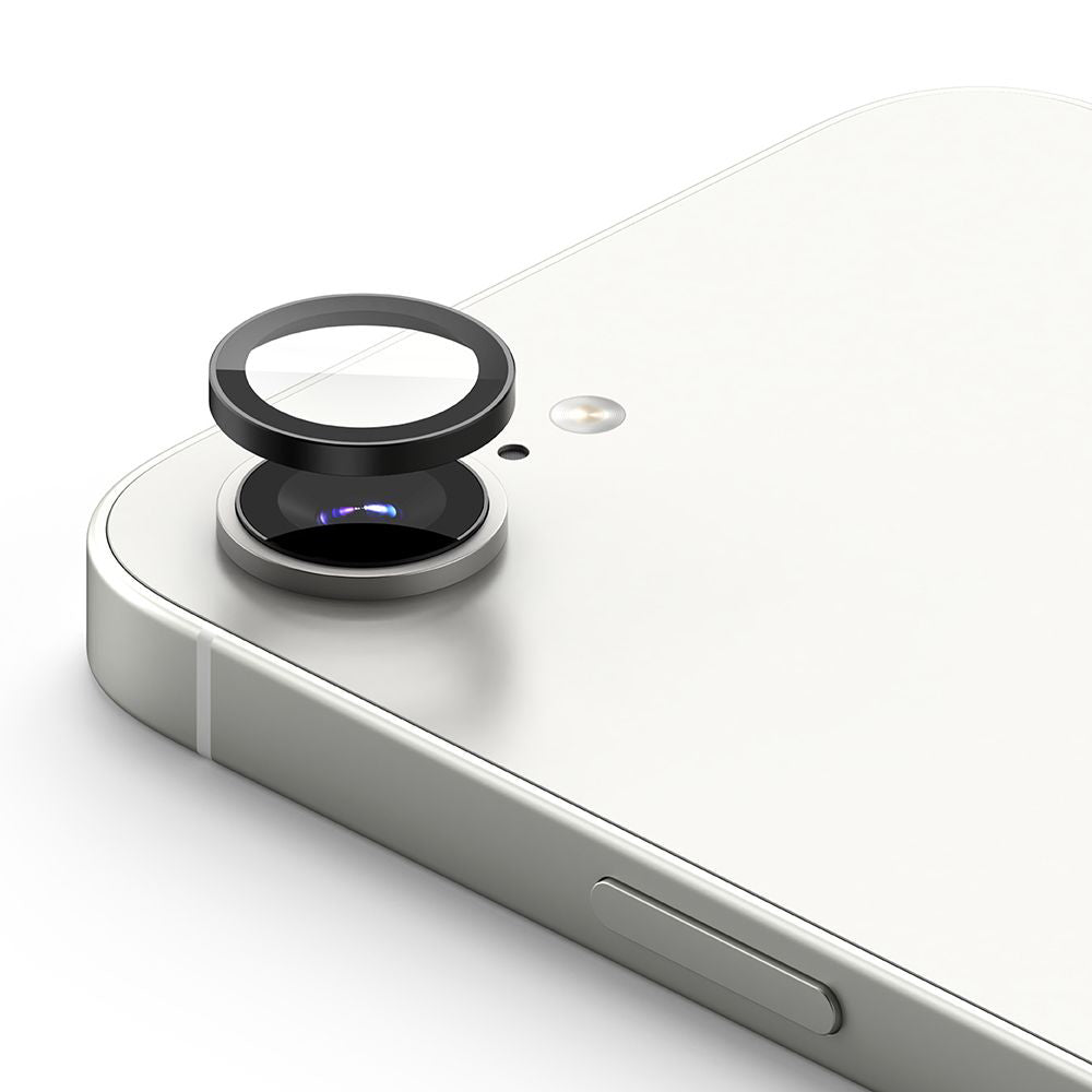 Beskyttelsesfolie Ringke Bakre Kamera for Apple iPhone 16e, Herdet Glass, Sett med 2 stykker, Svart